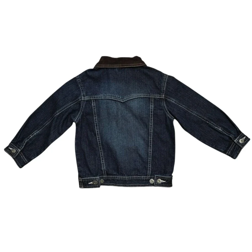 NWT Gymboree Boys Denim Jacket 3T 4T XS  XSmall Kids Trucker Corduroy Jean New